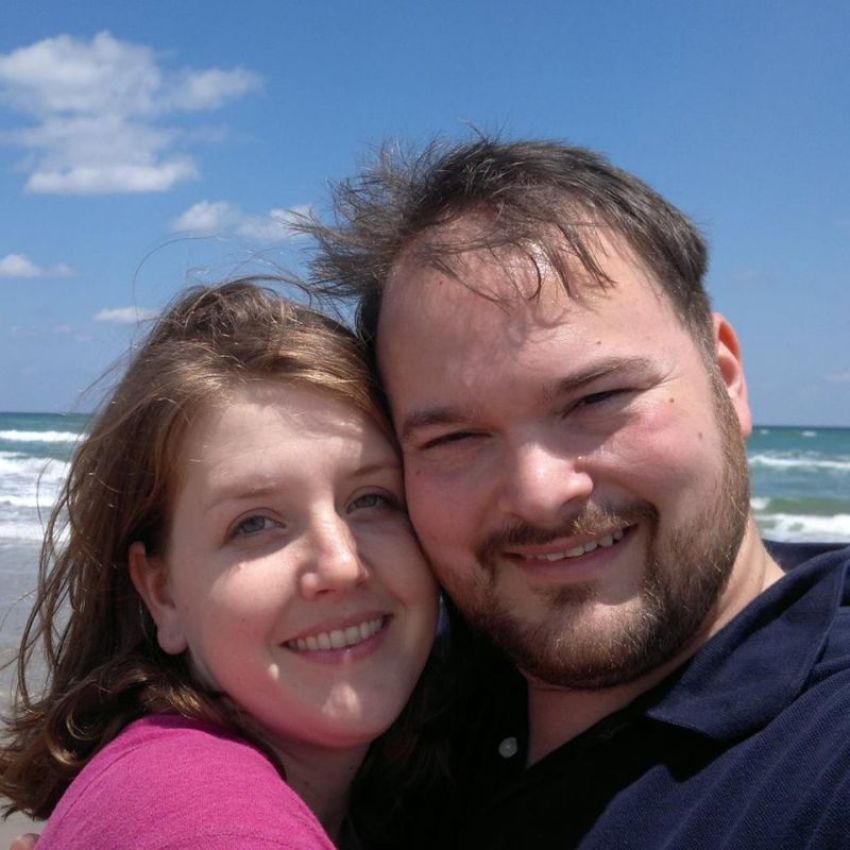 John Holcombe and his late wife, Crystal.