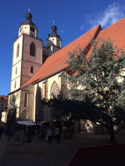 St. Mary's Church in downtown Wittenberg, Germany, on Oct. 30, 2017.