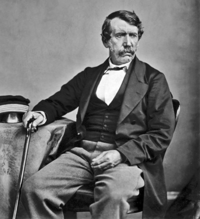 An 1864 photo of nineteenth century British explorer, missionary, and abolitionist David Livingstone (1813-1873).