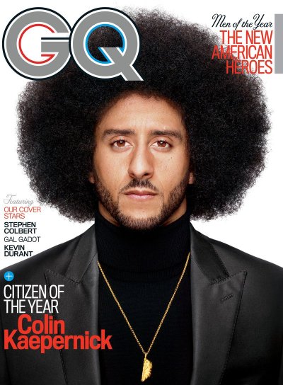 Colin Kaepernick on the cover of GQ.