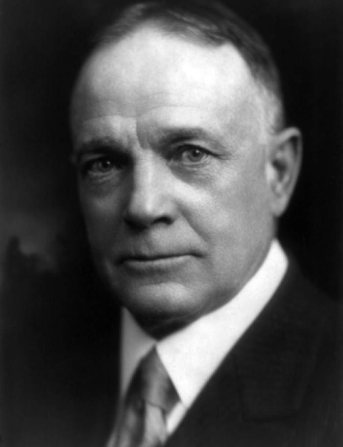 Famed American evangelist Billy Sunday (1862-1935), as seen in a photograph taken in 1921.