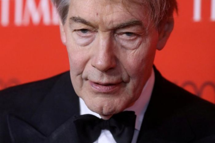 TV host Charlie Rose arrives for the Time 100 Gala in the Manhattan borough of New York, New York, on April 25, 2017.
