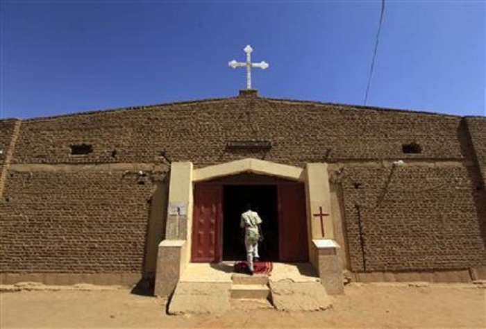 Baraka Parish church at Hajj Yusuf, on the outskirts of Khartoum, Sudan.