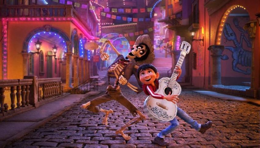 Gael Garcia Bernal and Anthony Gonzalez are the voices of Hector and Miguel in Pixar's 