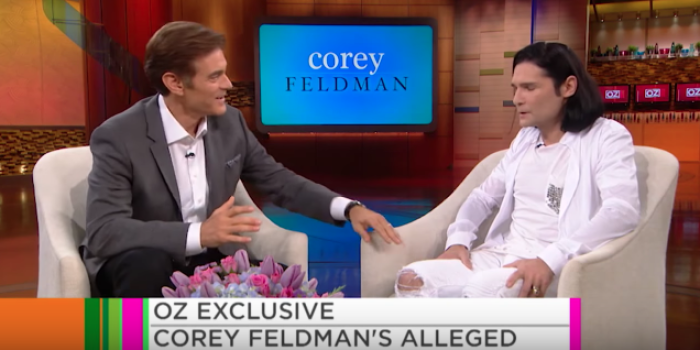 Corey Feldman opens up to Dr. OZ about the Hollywood Pedophiles who abused him, Nov 2017.