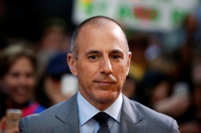 Host Matt Lauer pauses during a break while filming NBC's 'Today' show at Rockefeller Center in New York, U.S., May 3, 2013.