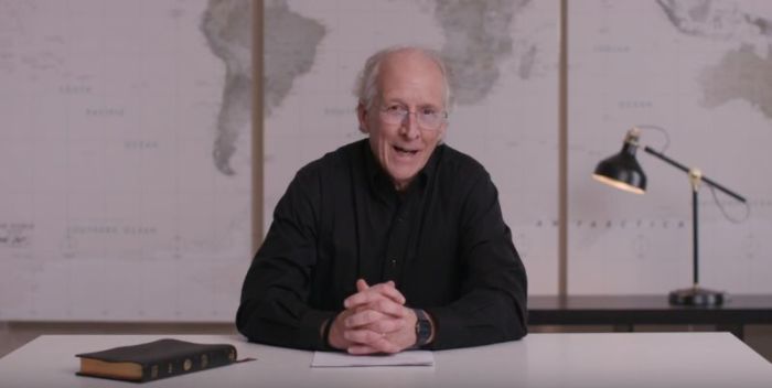 John Piper, founder and teacher of desiringGod.org and chancellor of Bethlehem College & Seminary, giving remarks as part of a live video message on YouTube called 'Together for Good?' on the evening of Thursday, November 30, 2017.