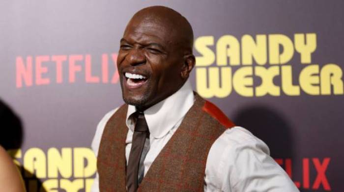 Actor Terry Crews poses at a premiere for the Netflix original film 'Sandy Wexler' in Los Angeles, California, April 6, 2017.