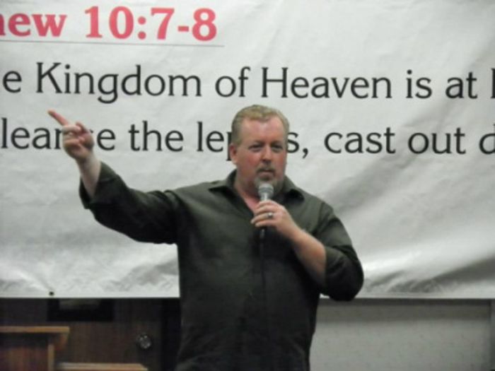 Reverend Walt Brazington Jr. of the All Nations Evangelistic Team in Broken Arrow, Oklahoma.