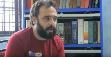 American street preacher Daniel Courney had his conviction for using "threatening and discriminatory language" while preaching in Lincoln overturned by the Crown Court in London, England, December 7, 2017.