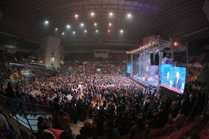 Franklin Graham evangelistic event in Hanoi, Vietnam, photo posted on December 9, 2017.