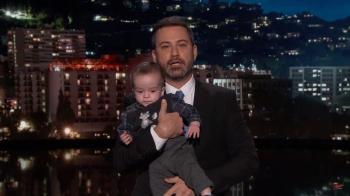 Jimmy Kimmel Returns with son Billy After Heart Surgery on December 11, 2017.