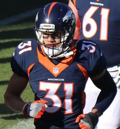 Justin Simmons with the Denver Broncos in 2016.