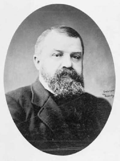 A photo of nineteenth-century American evangelist Dwight L. Moody, (1837-1899).