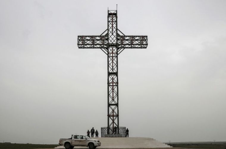 Cross in Qaraqosh, Iraq