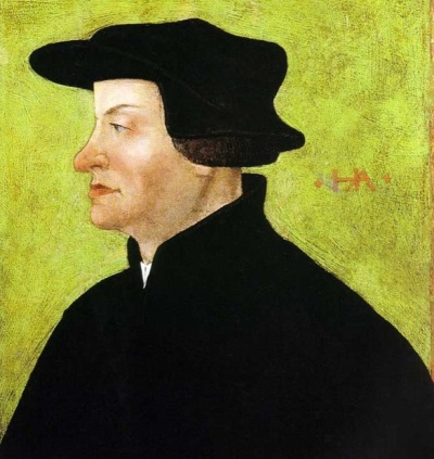Protestant Reformer Ulrich Zwingli, (1484-1531).
