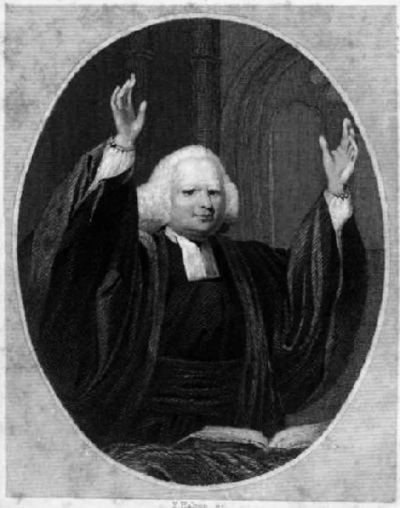Popular 18th-century evangelist George Whitefield, (1714-1770).