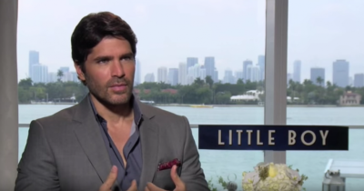 Eduardo Verastegui during a press promotional run for 'Little Boy,' 2015.