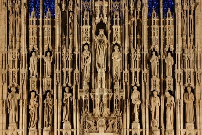 The reredos at St. Thomas Church, Fifth Avenue in New York City.