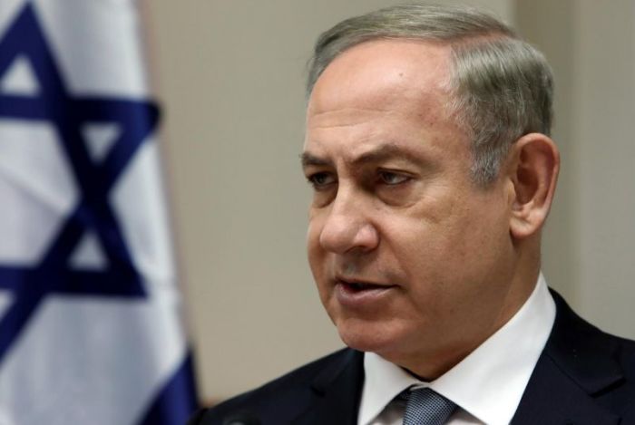Israeli Prime Minister Benjamin Netanyahu chairs the weekly cabinet meeting in Jerusalem, February 12, 2017.