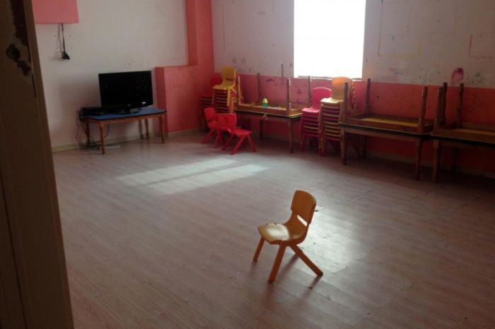 A room that used to house Sunday School classes is pictured at a church in Wenzhou, Zhejiang province, China December 18, 2017.