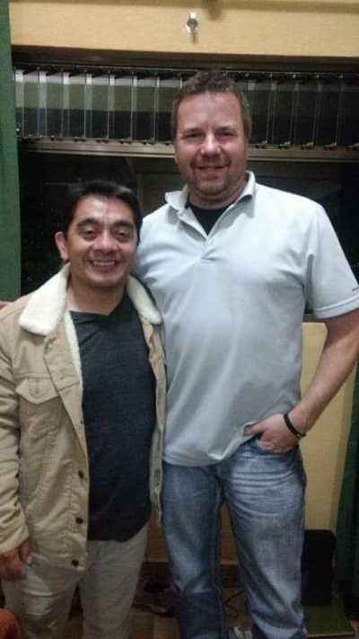 The late Pastor Kelly Clarke (R) and Pastor Manuel (L) whose life he died to save in Costa Rica on December 25, 2017.