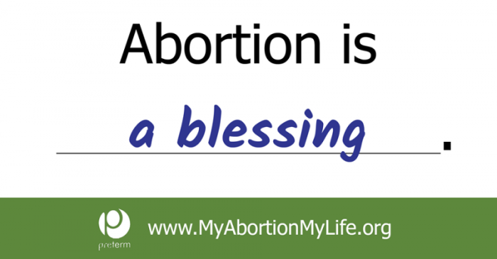 Preterm Cleveland Ohio billboard campaign calling Abortion a 'blessing' in January 2017.