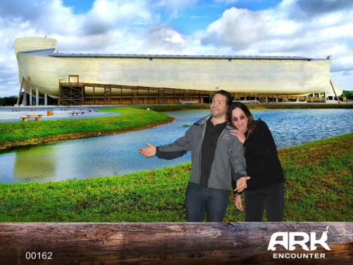 Ozzy Osbourne and son Jack visit the Ark Encounter, 2017.