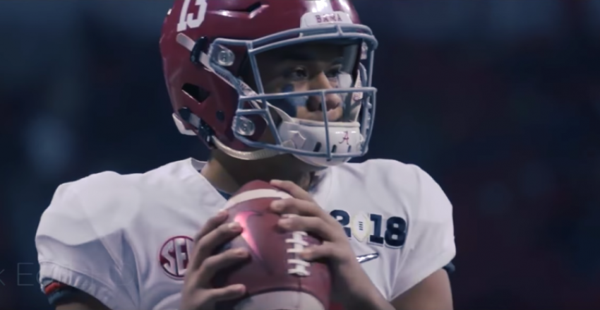 Tua Tagovailoa freshman quarterback of the Alabama Crimson Tide, college football team, Jan 10, 2018