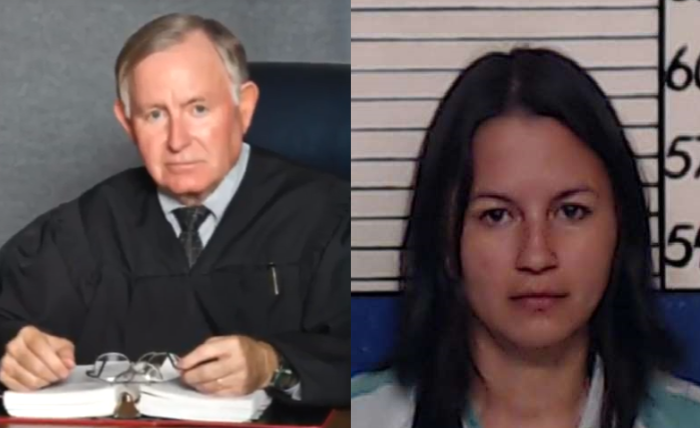 Comal County, Texas Judge Jack Robison (L) told jurors that God told him 32-year-old Gloria E. Romero-Perez (R) was not guilty of trafficking her teenage niece.