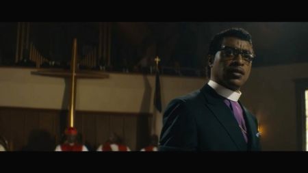 Chiwetel Ejiofor as preacher Carlton Pearson in the Netflix film "Come Sunday," scheduled for April 2018.