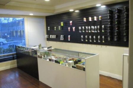 An illegal marijuana dispensary in Laguna Beach, California that claimed to be a church selling pot for religious reasons.