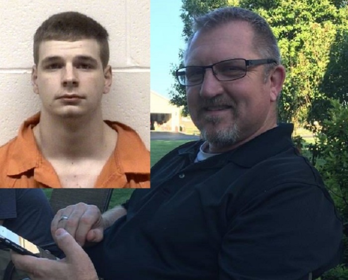 Former Pastor of Five Rivers Church in Elkton, Maryland, Jim Chase, 53, and his 18-year-old son, Caleb Doyle Chase (inset).