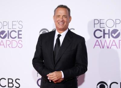 Actor Tom Hanks arrives at the People's Choice Awards 2017 in Los Angeles, California, U.S. on January 18, 2017.