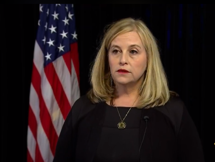 Nashville Mayor Megan Barry at a press conference about her affair with the head of her security detail, Metro police Sgt. Robert Forrest Jr., on Wednesday January 31, 2017.