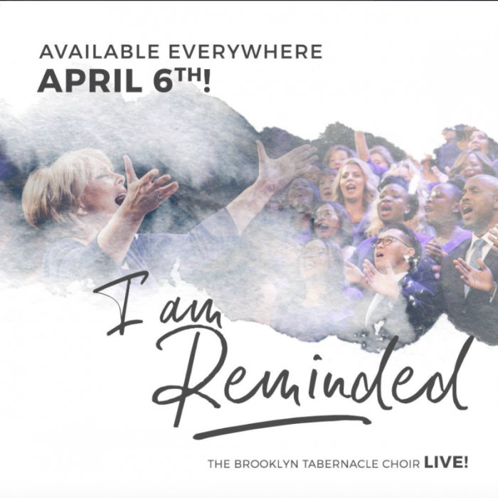 I Am Reminded, the 30th album from The Brooklyn Tabernacle Choir will be released worldwide digitally and in stores on Friday, April 6th 2016.