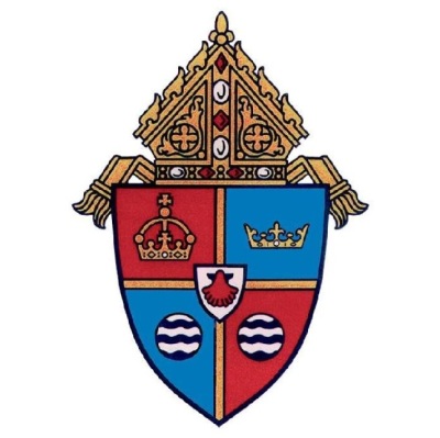 The insignia of the Roman Catholic Diocese of Brooklyn.