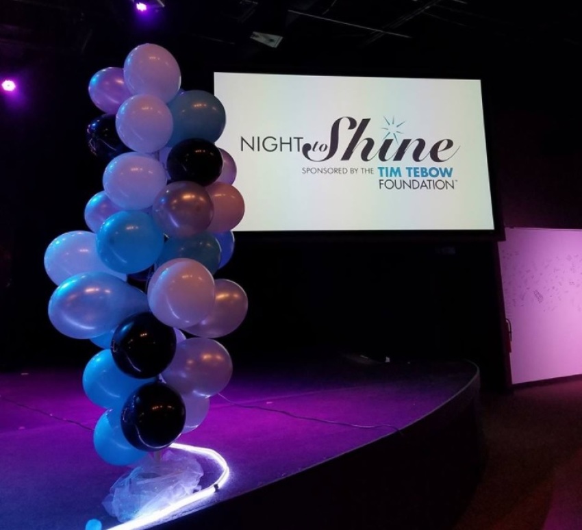 The 2018 "Night to Shine" prom for those with special needs, sponsored by the Tim Tebow Foundation and held at more than 500 different locations.