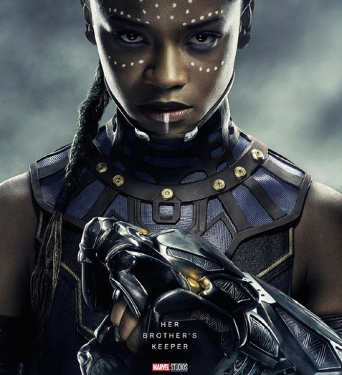 Letitia Wright plays Shuri in the Marvel/Disney film 'Black Panther' which was released on February 16, 2018.