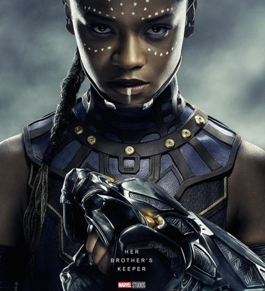 Letitia Wright plays Shuri in the Marvel/Disney film "Black Panther" which was released on February 16, 2018.