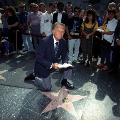 Billy Graham on the Hollywood Walk of Fame.