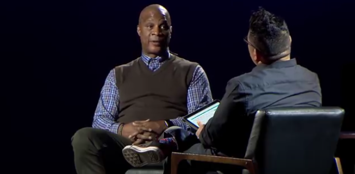 New York Mets Hall of Fame player Darryl Strawberry visited Saddleback Church in Lake Forest, California on February 15, 2018.
