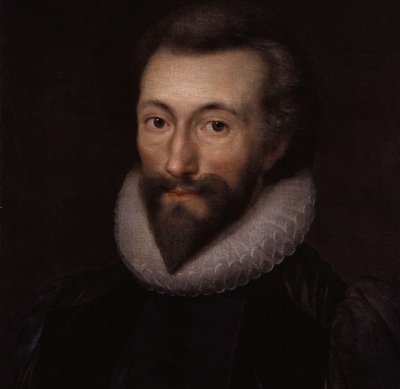 A portrait of John Donne (1572-1631), an English poet and clergyman.