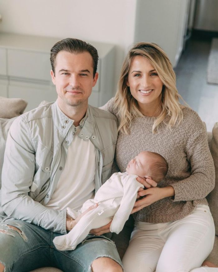 Rich Wilkerson Jr. and his wife DawnCheré appear with their son, Wyatt Wesley Wilkerson, who was born on January 23, 2018.
