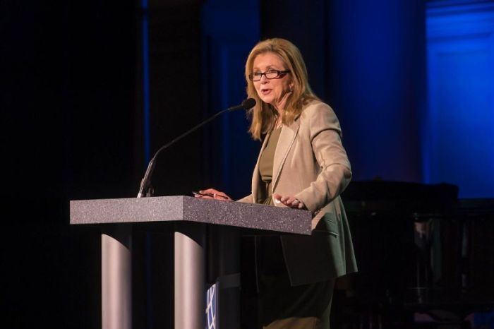 U.S. Rep. Marsha Blackburn speaks at Proclaim 18, the National Religious Broadcasters' (NRB) International Christian Media Convention in Nashville, Tennessee, on March 2, 2018.