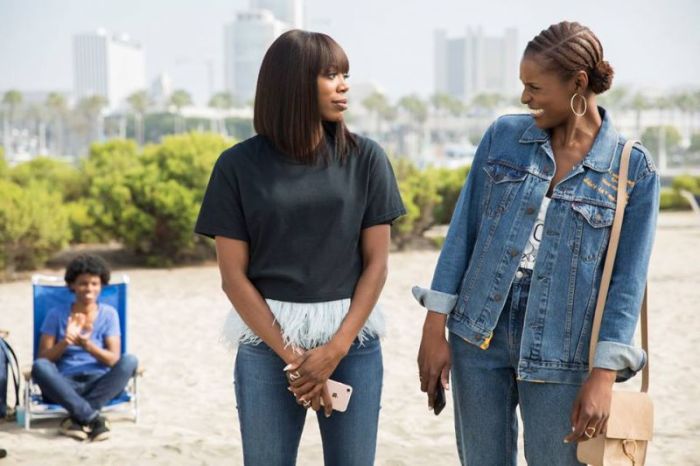 Promo image for HBO's 'Insecure' starring Issa Rae and Yvonne Orji