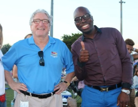 Marlon Bolton, a pastor who also serves as commissioner in Tamarac, Florida (R) claims the city's mayor, Harry Dressler (L) called him a 