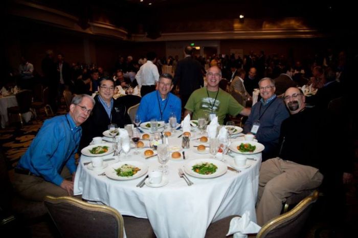Members of the New Canaan Society at an event in San Francisco, California.