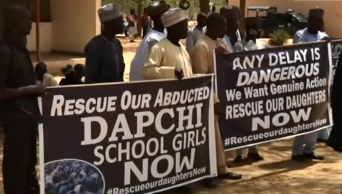 Over 100 girls were kidnapped from a school in Dapchi, Nigeria, by Boko Haram in February 2018. Most of them were returned a month later.