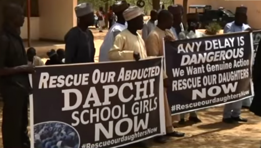 Over 100 girls were kidnapped from a school in Dapchi, Nigeria, by Boko Haram in February 2018. Most of them were returned a month later.